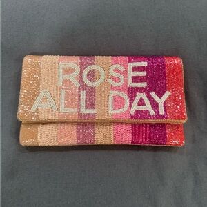 Rose All Day Beaded Clutch